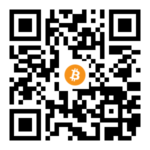 bitcoin:1Ei2ZCjWrY8zTLStQ842uV9wYz3CfZ5xRm black Bitcoin QR code