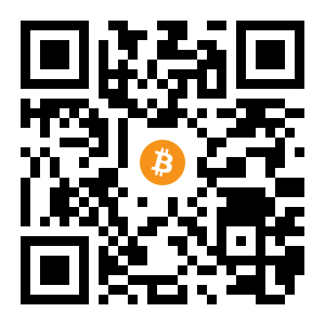 bitcoin:1EjmNZj9ADN8GztbFznidVo8Y8E1QJ6kxh black Bitcoin QR code