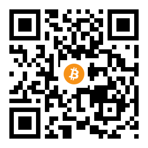 bitcoin:1EkXrRSVroeFWw1pvzxvaTxRXw23phYM6p black Bitcoin QR code