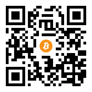 bitcoin:1EkZkwx9b2CfYZ9Tg6MBcfYT1S73dgFunE black Bitcoin QR code