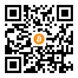 bitcoin:1EmFMrawmWqwPmntdSvvGHeJgDeqj3GSLi black Bitcoin QR code
