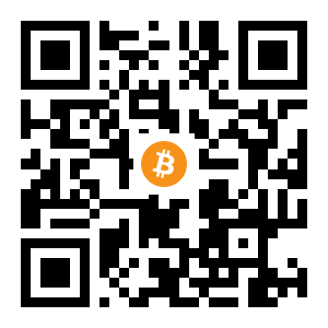bitcoin:1EmM7qBbrQvkXaWXbV95rJ9V4qmdRTCw2A black Bitcoin QR code