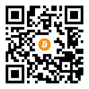 bitcoin:1EmWQPnGif9in1K4UgTi848GhLer1gFQMi black Bitcoin QR code