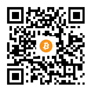 bitcoin:1En6wur67BRTUCteu6MXJ8rWxmxTCRqWye black Bitcoin QR code