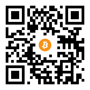 bitcoin:1EoLe3P2Wafndj3soWW91q47W7TNDE43gy black Bitcoin QR code
