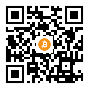 bitcoin:1EoP9VWT43jB6hwM3ZvNBiYo8Gi9zL1W4K black Bitcoin QR code