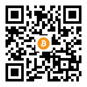 bitcoin:1EodS1g1bX6TDcqpvo91ReMCmLgzvpRfig black Bitcoin QR code