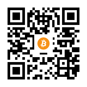 bitcoin:1EoesbAYnBiD9ZcxU1e9vRjzTRErqvs1NV black Bitcoin QR code