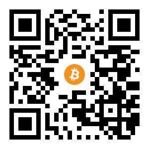 bitcoin:1EptacS3KLkjfLWmpS9CmbusAqbo2fE6Ue black Bitcoin QR code