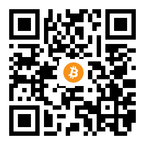bitcoin:1EqmLAKwMaABybhxrf1uLMJhUmNC8M8pP8 black Bitcoin QR code
