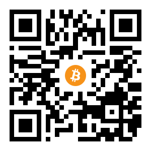 bitcoin:1ErVw7BBWb2Brm63E4HTvPbdoosDyU5aig black Bitcoin QR code