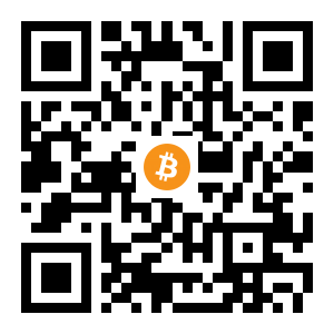 bitcoin:1ErsCZEoaTCwe9m7FHfdTrSSVHzn9ETzLb black Bitcoin QR code