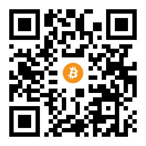 bitcoin:1EsKBkSRWXFWHheRpfkFGcznHu9Mff6PFP black Bitcoin QR code
