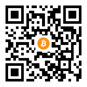 bitcoin:1Et9KuquQhM3qRcGYUEvUY1bjwj9S6vgex black Bitcoin QR code