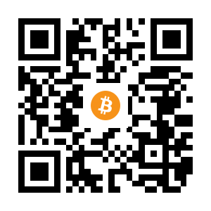 bitcoin:1EuFfu4f8f8KBbACtByFiPNi77agmQwz1s black Bitcoin QR code