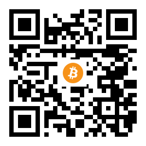bitcoin:1EuNr3bptzHUwnmBBPDYRYaNEGw3aMUUCW black Bitcoin QR code