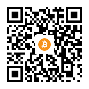 bitcoin:1EvWWvFxQtFz1RGwy1Qb2J2MBDHB8viqbZ black Bitcoin QR code