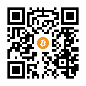 bitcoin:1EwE8Tsuev34bv2RpHMyXNg9nwi37a1wtP black Bitcoin QR code