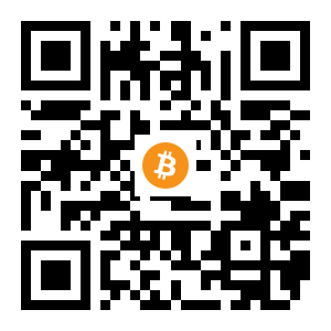 bitcoin:1ExbA6EJFUTfdvtF6LhFKN2Z1ikKdMwzkt black Bitcoin QR code