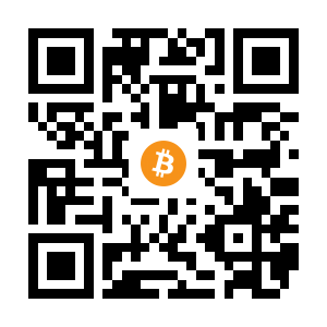 bitcoin:1EyjoHC8DrMeHurv8fWqy61hDRU4xGUSbS black Bitcoin QR code