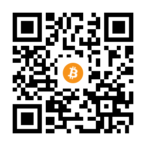 bitcoin:1EyvRCVroWwWjt3YWXoYYUe86uU5V7FZjL black Bitcoin QR code