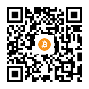 bitcoin:1EzppP79CQqYUAVuMCbzhC37UyVEYbCkk8 black Bitcoin QR code