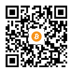 bitcoin:1F1BD7i9Y2PWiFoaF3HASd1hLHkq8xx4ih black Bitcoin QR code