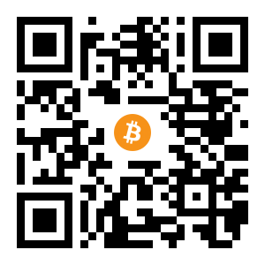 bitcoin:1F1DBfHuyVYvjTFcS7w1NSsGEA9TFfD1Tj black Bitcoin QR code