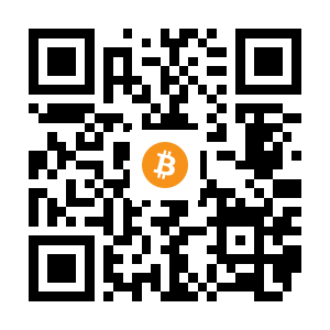 bitcoin:1F1U5MN9eMhG2f9wWBaMVtQe5KDat478Dq black Bitcoin QR code