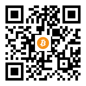 bitcoin:1F1dcom3vSDgShSqyrKDuZsG4QgdyJH8Q3 black Bitcoin QR code