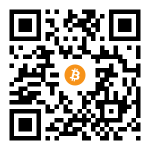bitcoin:1F28PqYVU1ezHMgVjLAERMEMgmD87PKwnE black Bitcoin QR code