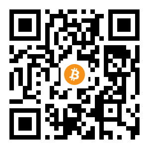 bitcoin:1F2ER2E1tvTwMRfRz4rkZufCPrHEYuzG3U black Bitcoin QR code