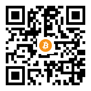 bitcoin:1F2JhBTsCV9E7Yg9uBVsTR892pQPLdYLbX black Bitcoin QR code