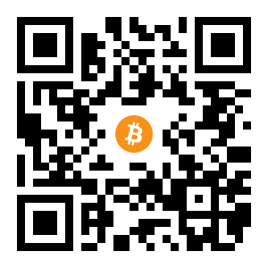 bitcoin:1F2TQpHJJyK1ziREeppzLYNVXvTL42Gk43 black Bitcoin QR code