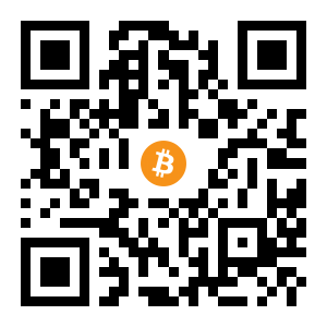 bitcoin:1F2Teh3wNraUsBQtadR58oWdeEckNn832L black Bitcoin QR code