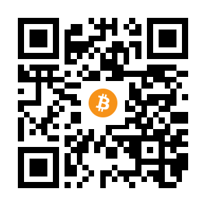 bitcoin:1F3ibx8qNyszag1ZoXc9RNm93cuowcJvxZ black Bitcoin QR code