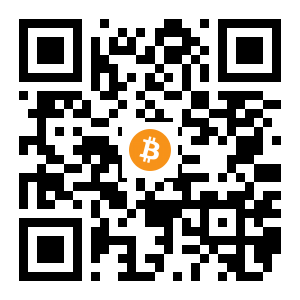 bitcoin:1F47eCXvDrTj4jLk85bZLV9UWU3DXiPiQA black Bitcoin QR code