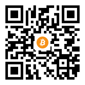 bitcoin:1F4iXSEwaTT4FPW4vUxTMCsqrB3WxCMv1h black Bitcoin QR code