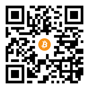 bitcoin:1F4n2cDLJhkvd2vE4VA93hi8d4DHyMXkhx black Bitcoin QR code