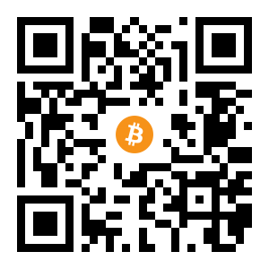 bitcoin:1F5PwDgTVfiyEXSrwtsdMP1aGftf28Ccqb black Bitcoin QR code