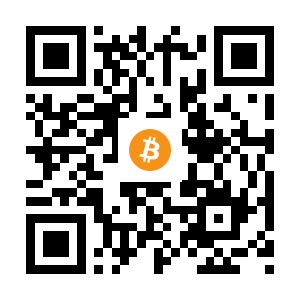 bitcoin:1F5QmqkTJz4nWkpY64Kz4wUJenQ1sRbGaS black Bitcoin QR code