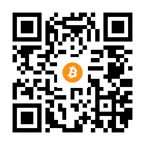 bitcoin:1F5YAGQCnExfaJ8auL8GoThoZJnSvrEZUD black Bitcoin QR code