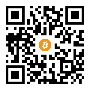 bitcoin:1F75xibW9wHTgSX7MaXfe5f2qmbdevYwK1 black Bitcoin QR code