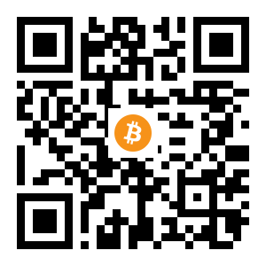 bitcoin:1F787vLYTn7dxkWCRzKXZWSp67Rkc5UGrk black Bitcoin QR code