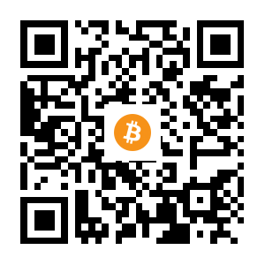 bitcoin:1F7qxSFg7TyKhbVbj1iwmSNwXUQF18i1Pq black Bitcoin QR code