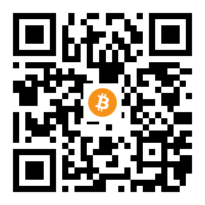 bitcoin:1F8ivTmkNY8LionyB18S8e1zqekB79Rm5S black Bitcoin QR code