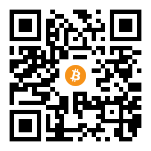 bitcoin:1F8t6HDTMZN2Xr7ieETmRFHwfk6oP8dtMT black Bitcoin QR code