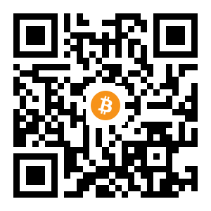 bitcoin:1F9hKe5HRUbKHfS1UfyBkpM3YzMBYuxtbQ black Bitcoin QR code