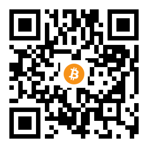 bitcoin:1FAHr3xwXUoVaEg7etod1SVEyZkGQMbySH black Bitcoin QR code