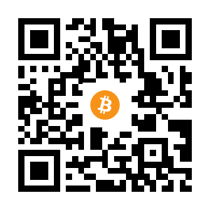 bitcoin:1FASfuexGbZCefPXVLeEpiWCNUe7g8tyGa black Bitcoin QR code